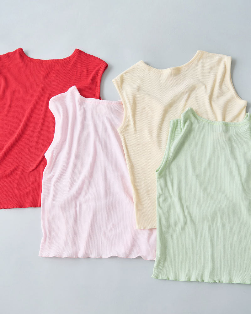 SOFT RIB SLEEVELESS//MEYAME