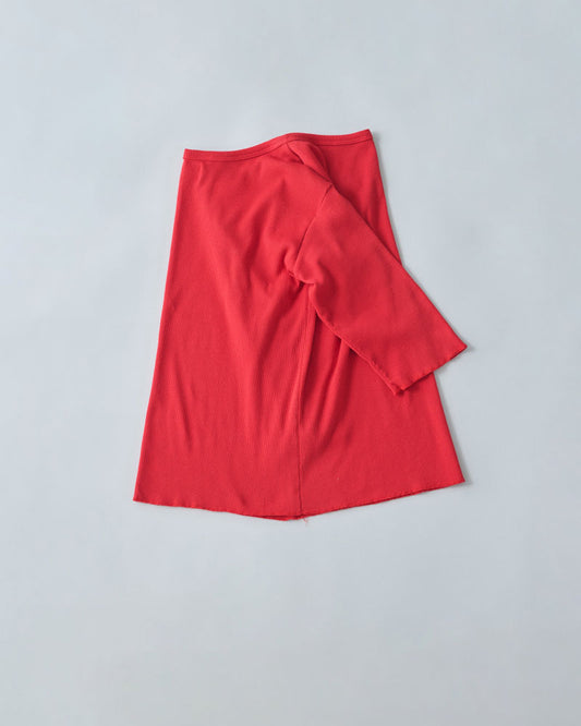 SOFT RIB HALF-SLEEVE TEE//MEYAME