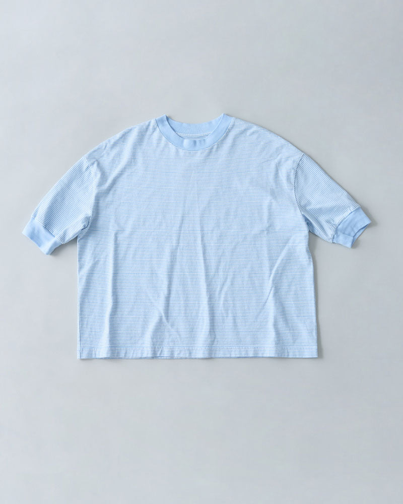 BORDER HALF SLEEVE TEE//MEYAME