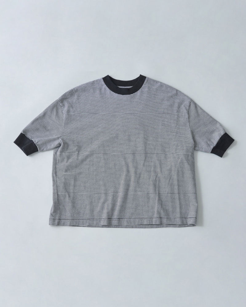 BORDER HALF SLEEVE TEE//MEYAME