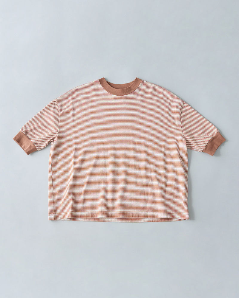 BORDER HALF SLEEVE TEE//MEYAME