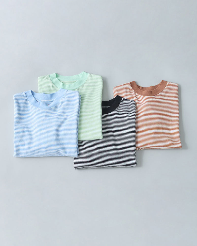 BORDER HALF SLEEVE TEE//MEYAME