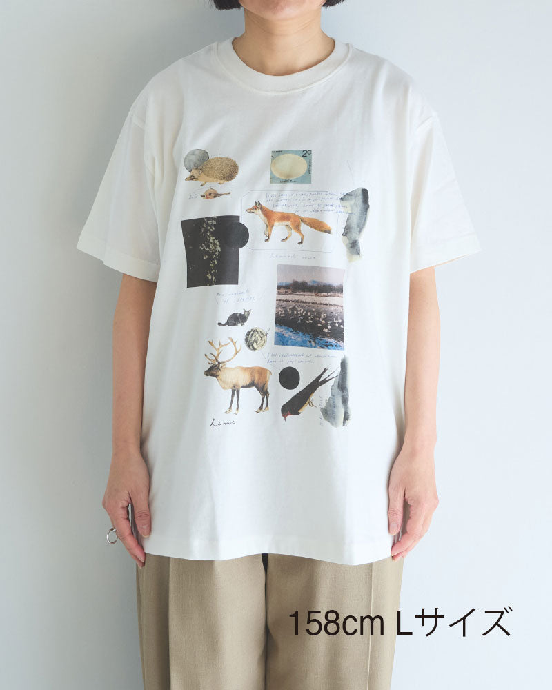 月と鉱石　半袖Tシャツ/SLN