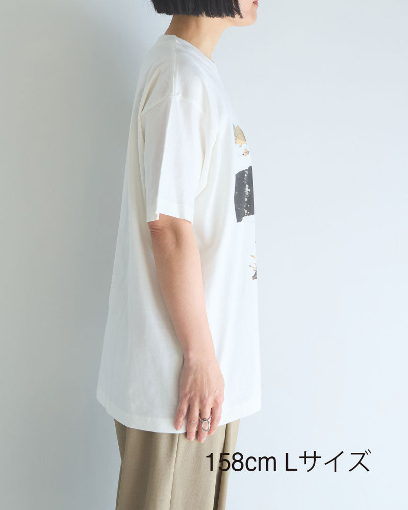 月と鉱石　半袖Tシャツ/SLN