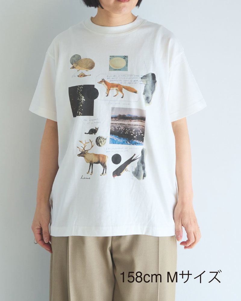 月と鉱石　半袖Tシャツ/SLN