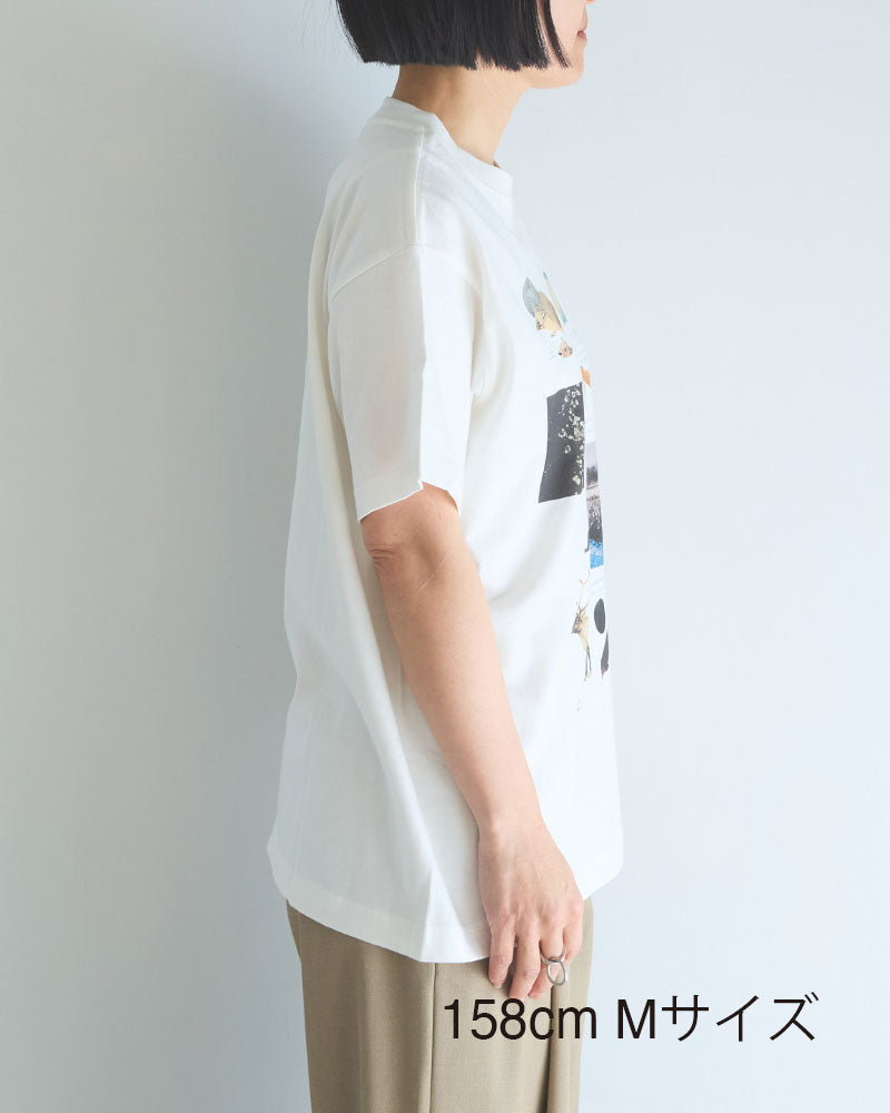 月と鉱石　半袖Tシャツ/SLN