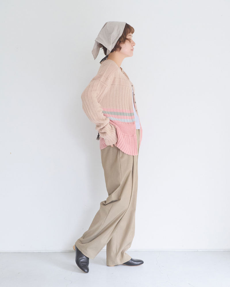 【予約】Cotton Striped Knit Sweater/JöICEADDED /J263KN01