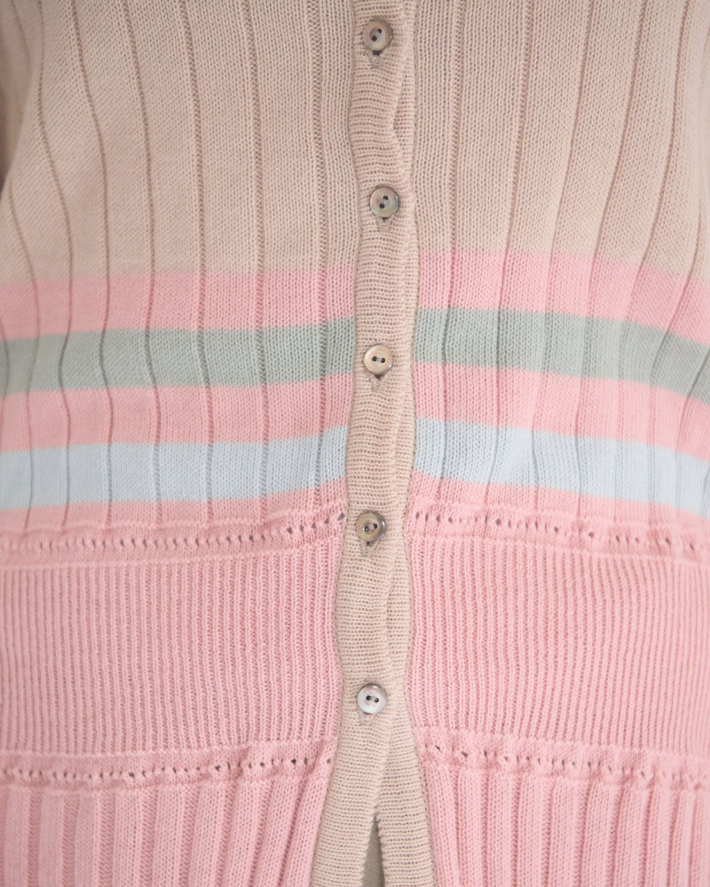 【予約】Cotton Striped Knit Sweater/JöICEADDED /J263KN01