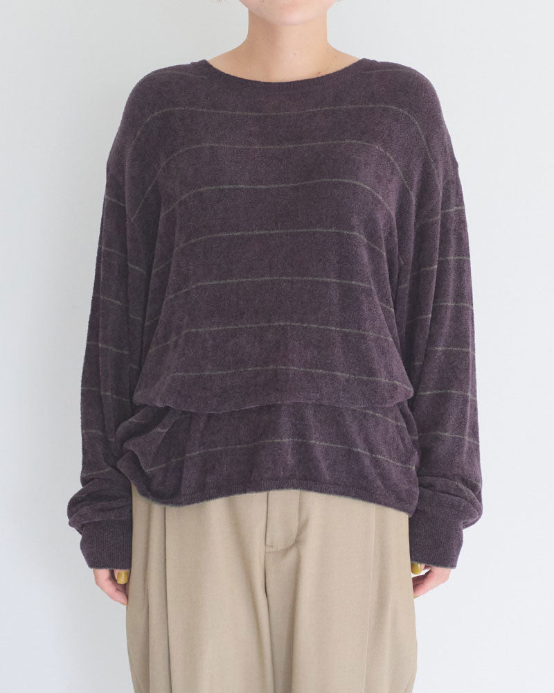 【予約】Velour Knit Sweater/JöICEADDED /J263KN03