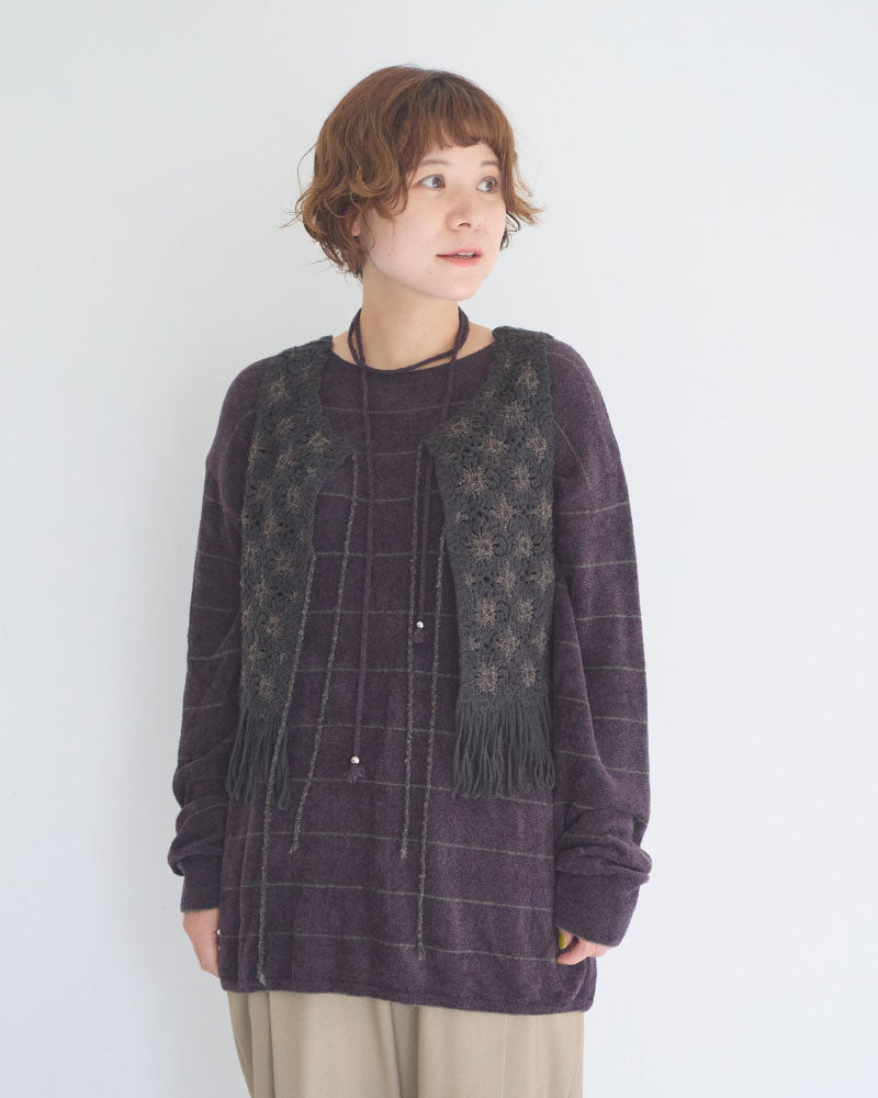 【予約】Velour Knit Sweater/JöICEADDED /J263KN03
