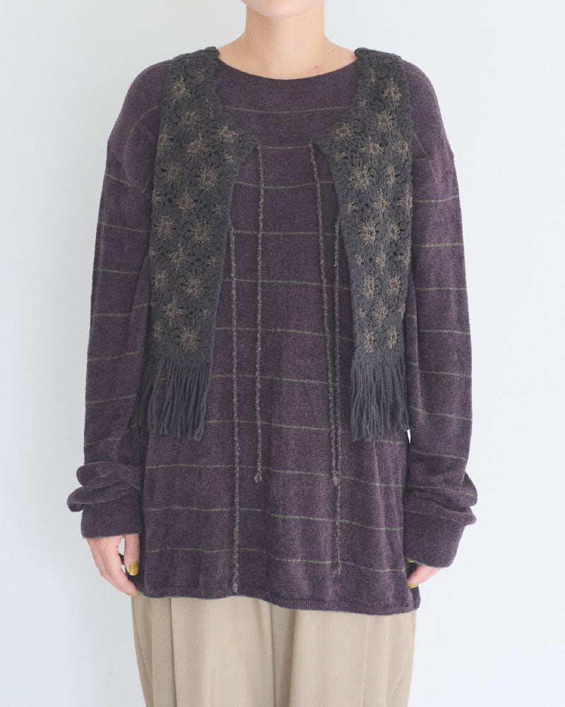 【予約】Flower Pattern Embroidered Vest/JöICEADDED /J263SV01/