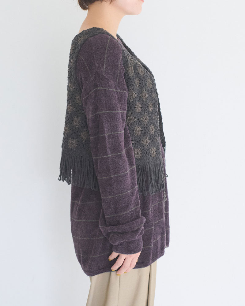 【予約】Flower Pattern Embroidered Vest/JöICEADDED /J263SV01/