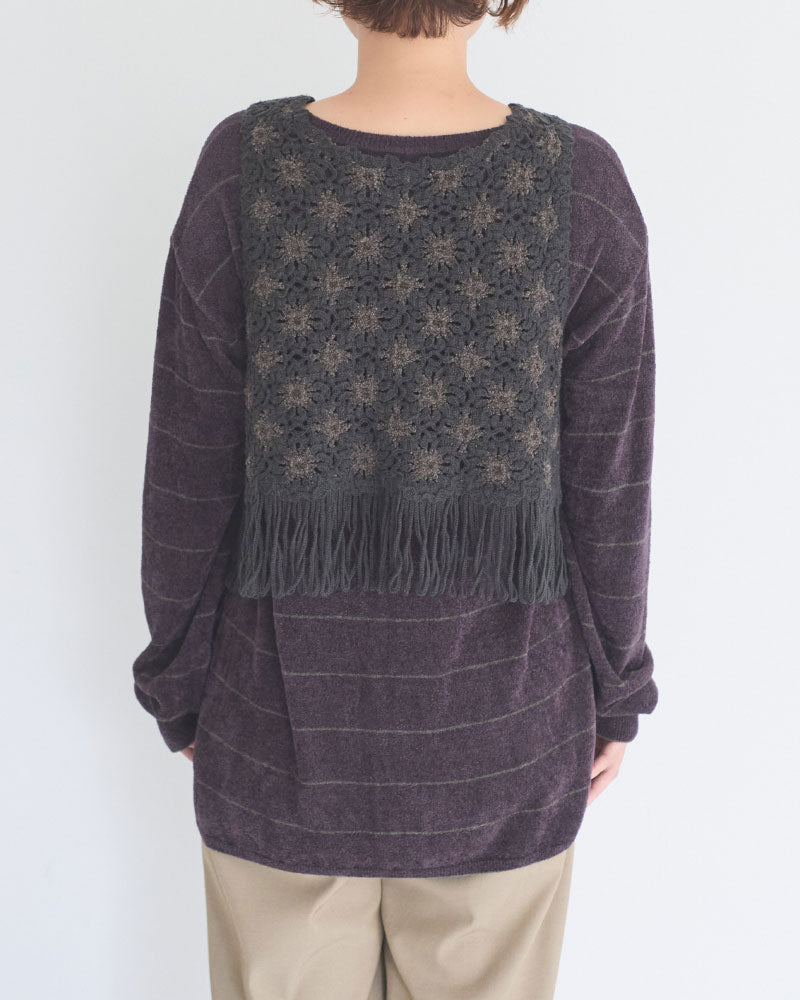 【予約】Flower Pattern Embroidered Vest/JöICEADDED /J263SV01/