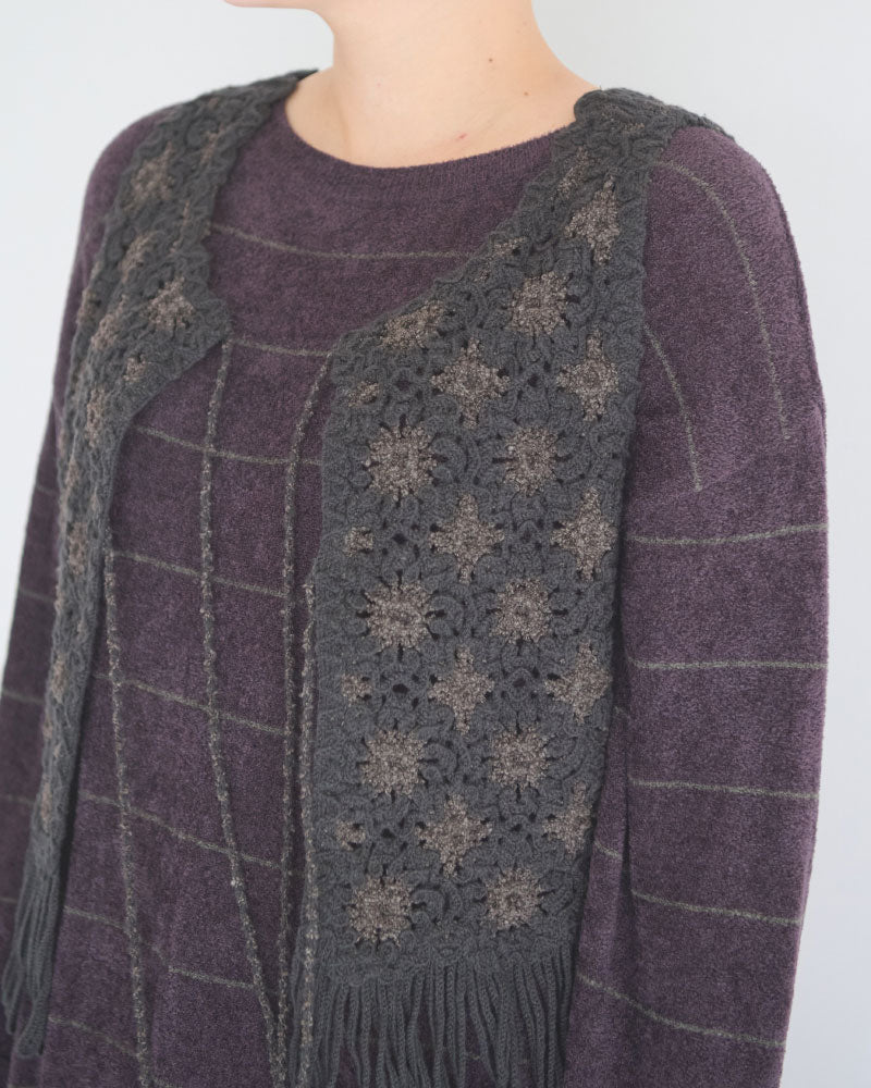 【予約】Flower Pattern Embroidered Vest/JöICEADDED /J263SV01/