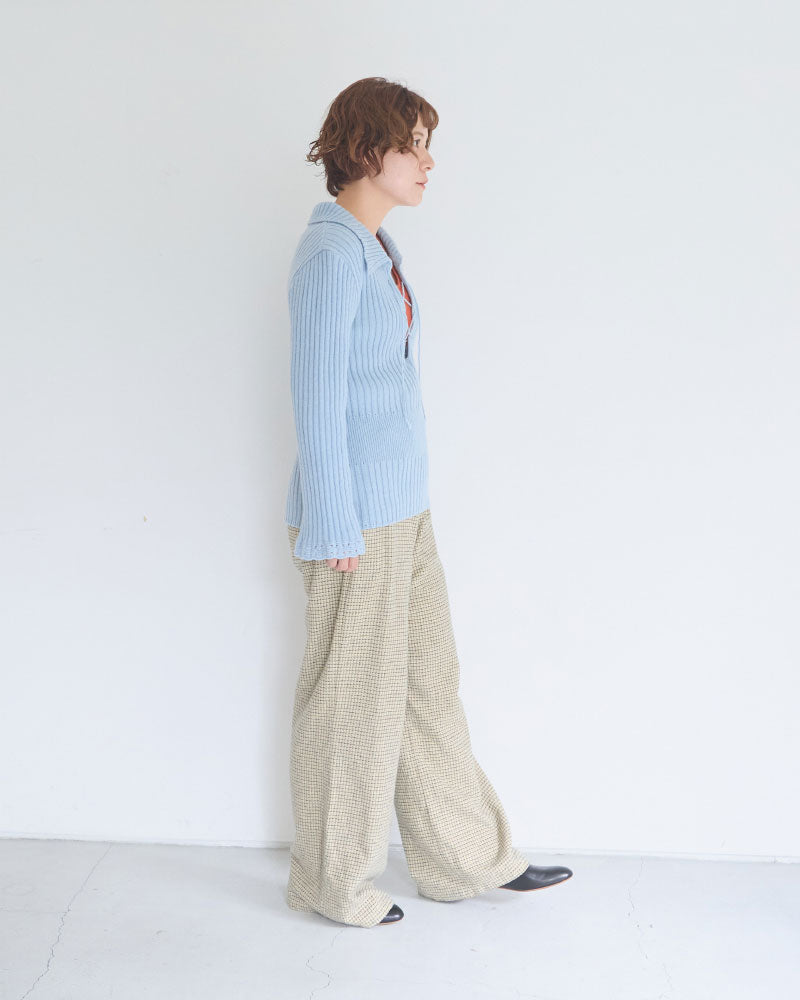 【予約】Wool Nuance Knit Polo/JöICEADDED /J263KN02