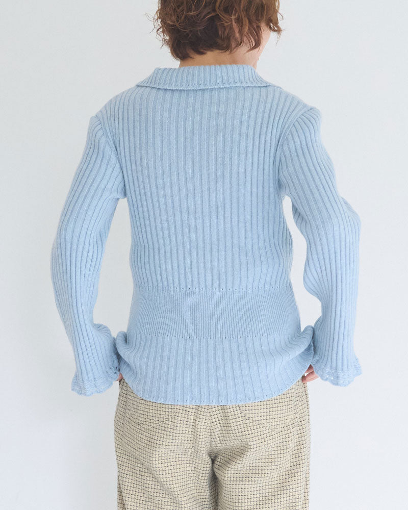 【予約】Wool Nuance Knit Polo/JöICEADDED /J263KN02