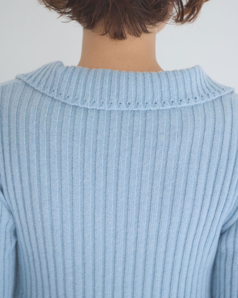 【予約】Wool Nuance Knit Polo/JöICEADDED /J263KN02
