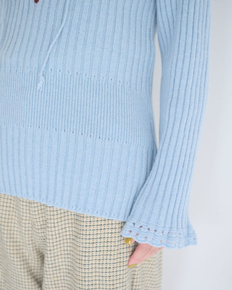 【予約】Wool Nuance Knit Polo/JöICEADDED /J263KN02