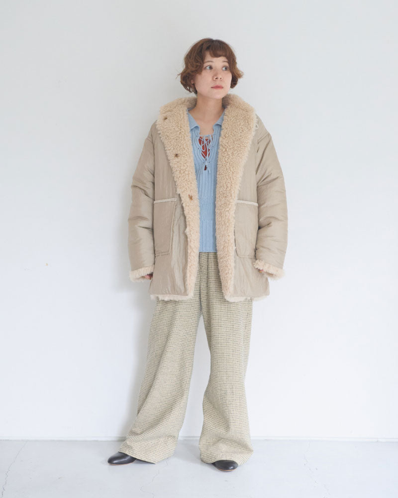 【予約】Dual Coat Taffeta&Boa/JöICEADDED /J 263CO01/サイズ2