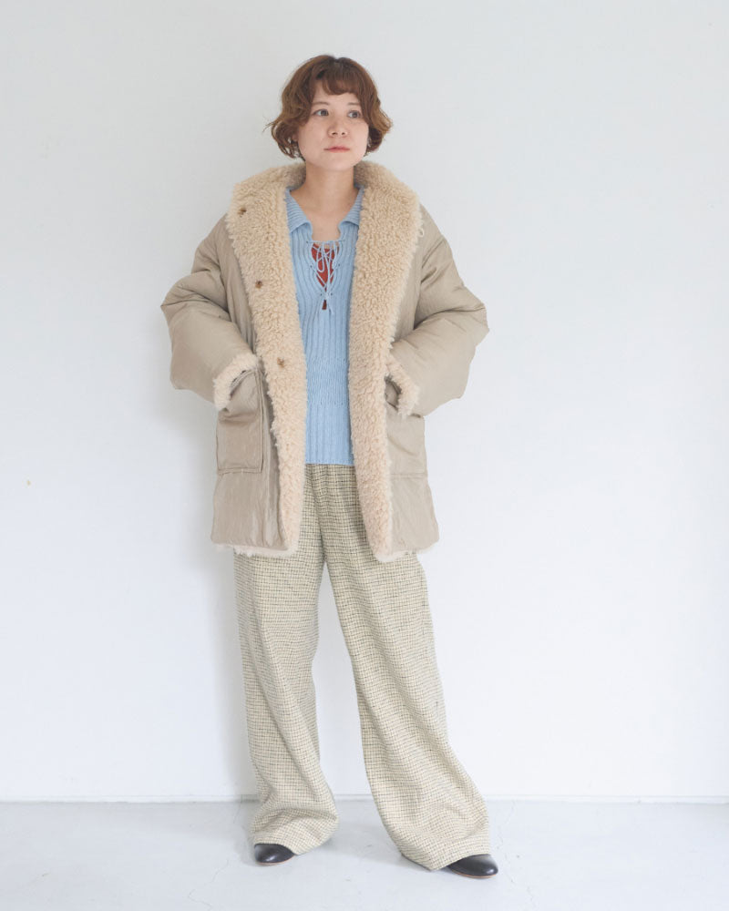 【予約】Dual Coat Taffeta&Boa/JöICEADDED /J 263CO01/サイズ2