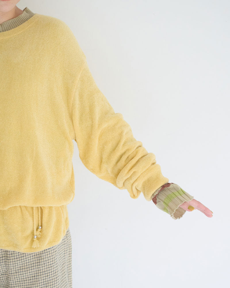 【予約】Velour Knit Sweater/JöICEADDED /J263KN03