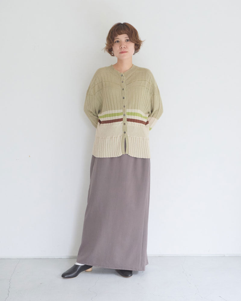 【予約】Cotton Striped Knit Sweater/JöICEADDED /J263KN01