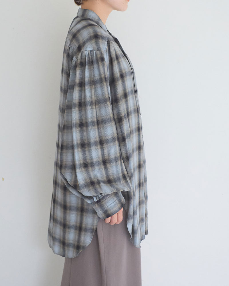 【予約】Tucked Sleeve Zigzag shirts/JöICEADDED /J263SH01/サイズ2
