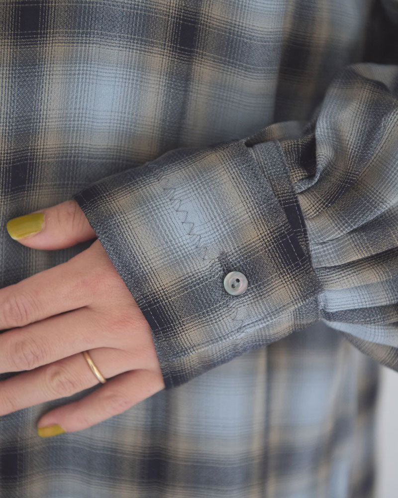 【予約】Tucked Sleeve Zigzag shirts/JöICEADDED /J263SH01/サイズ2