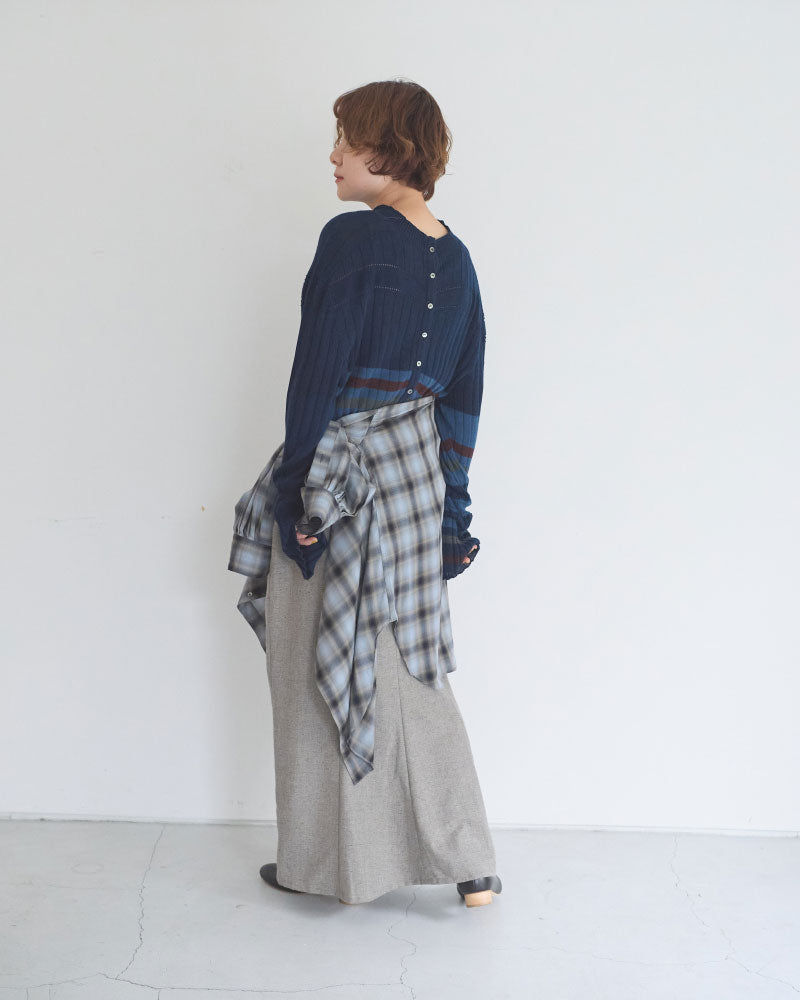 【予約】Cotton Striped Knit Sweater/JöICEADDED /J263KN01