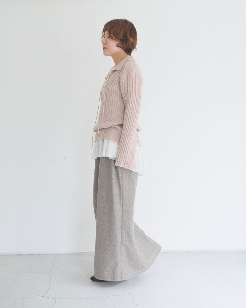 【予約】Wool Nuance Knit Polo/JöICEADDED /J263KN02