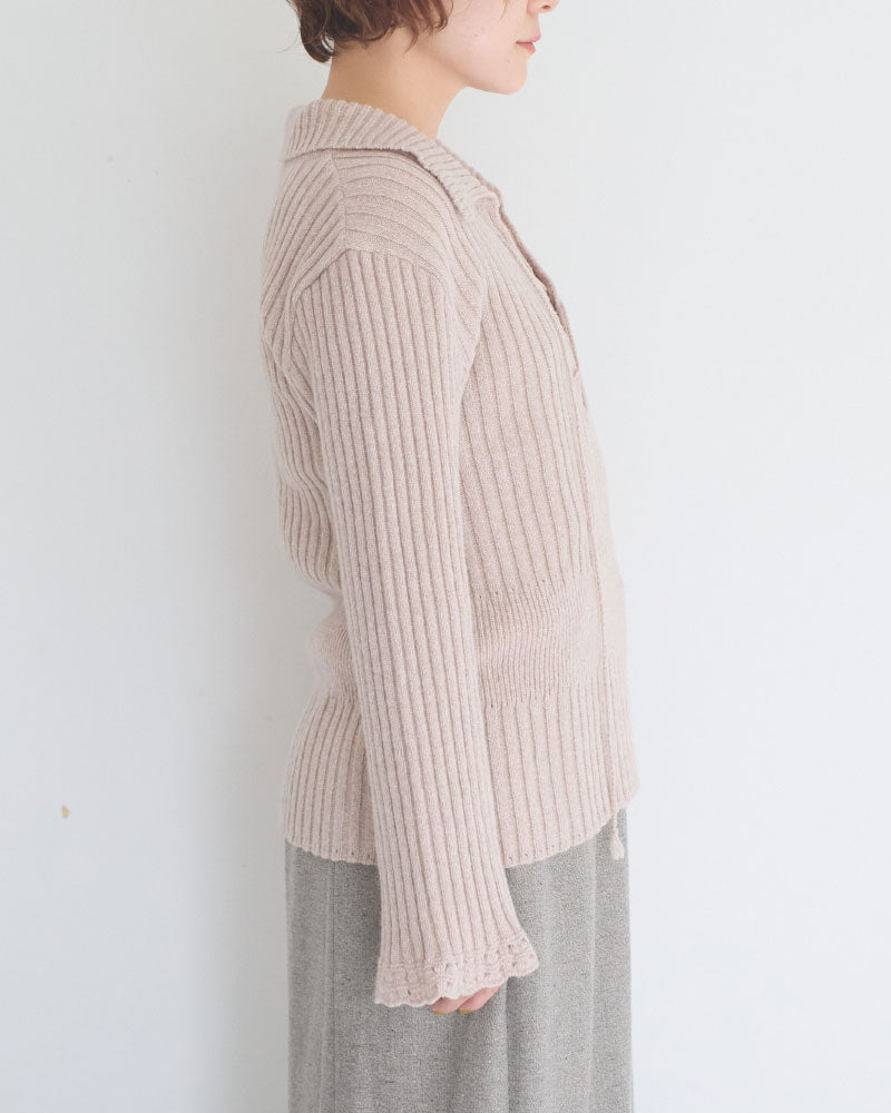 【予約】Wool Nuance Knit Polo/JöICEADDED /J263KN02