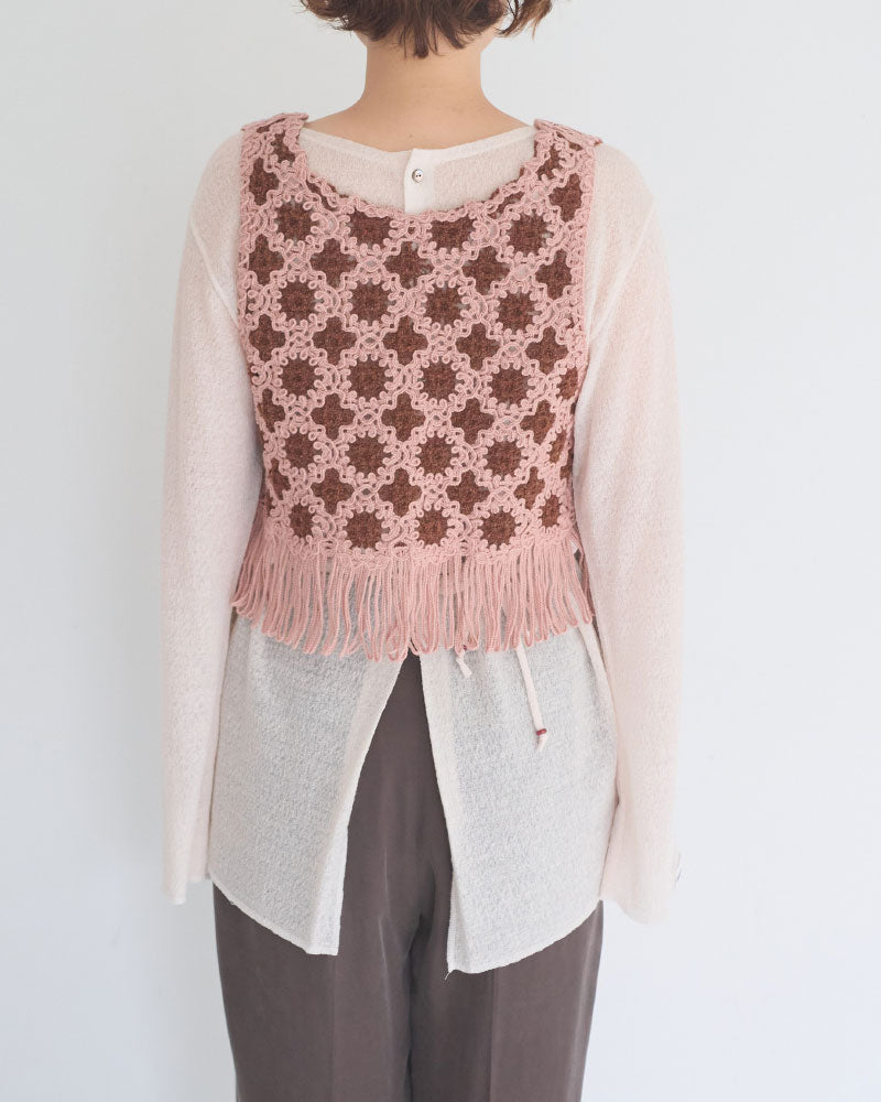 【予約】Flower Pattern Embroidered Vest/JöICEADDED /J263SV01/