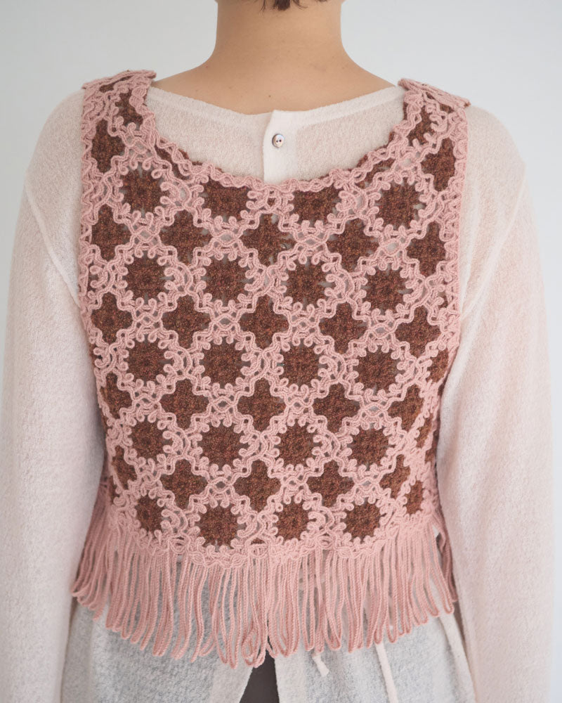 【予約】Flower Pattern Embroidered Vest/JöICEADDED /J263SV01/