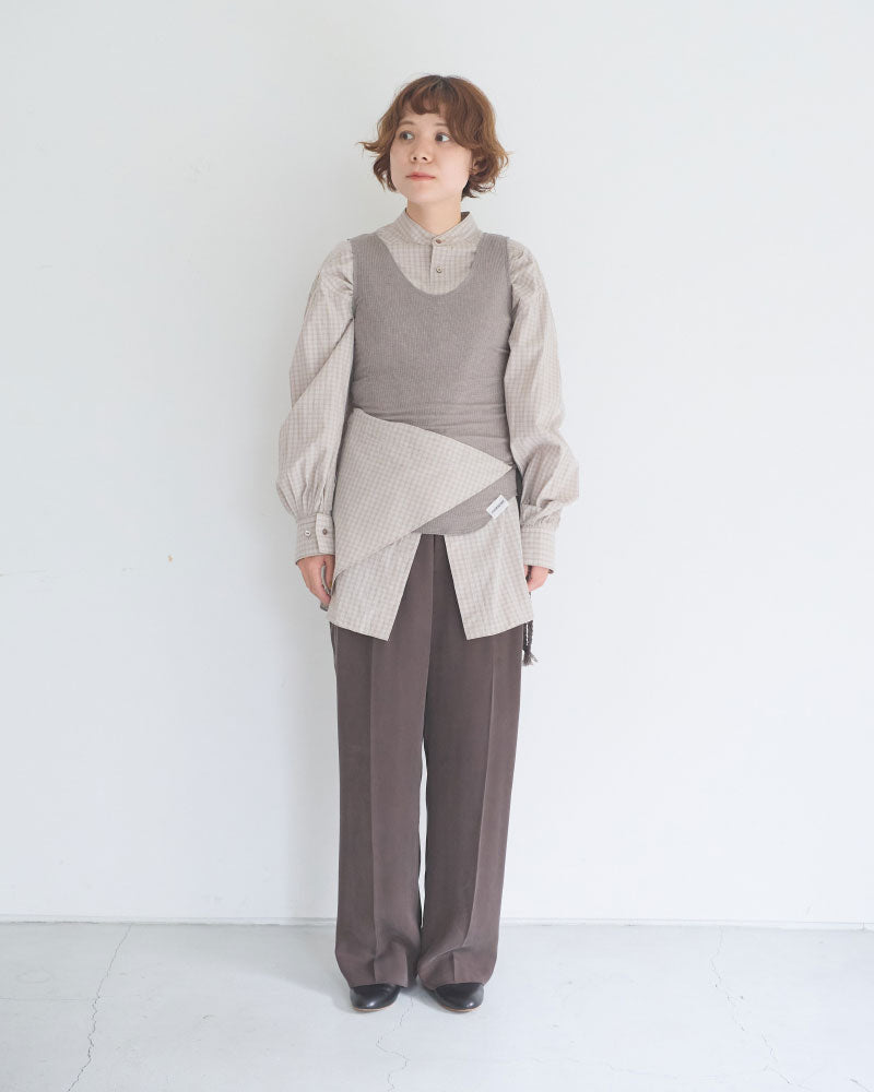 【予約】Tucked Sleeve Zigzag shirts/JöICEADDED /J263SH01/サイズ2