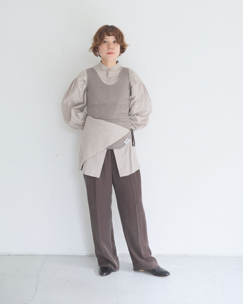 【予約】Tucked Sleeve Zigzag shirts/JöICEADDED /J263SH01/サイズ2
