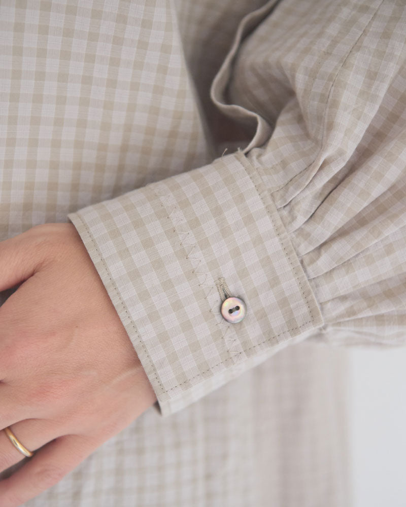 【予約】Tucked Sleeve Zigzag shirts/JöICEADDED /J263SH01/サイズ2