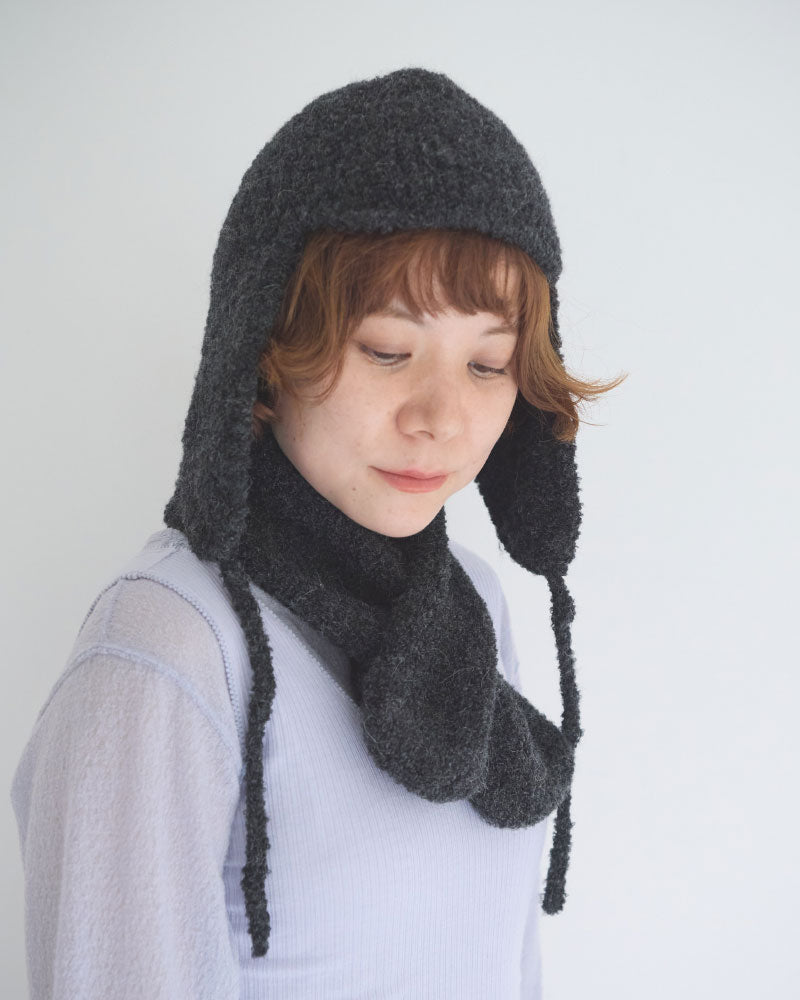 【受注】HAND KNIT MUFFLER/YULA/Y L 25-A 003