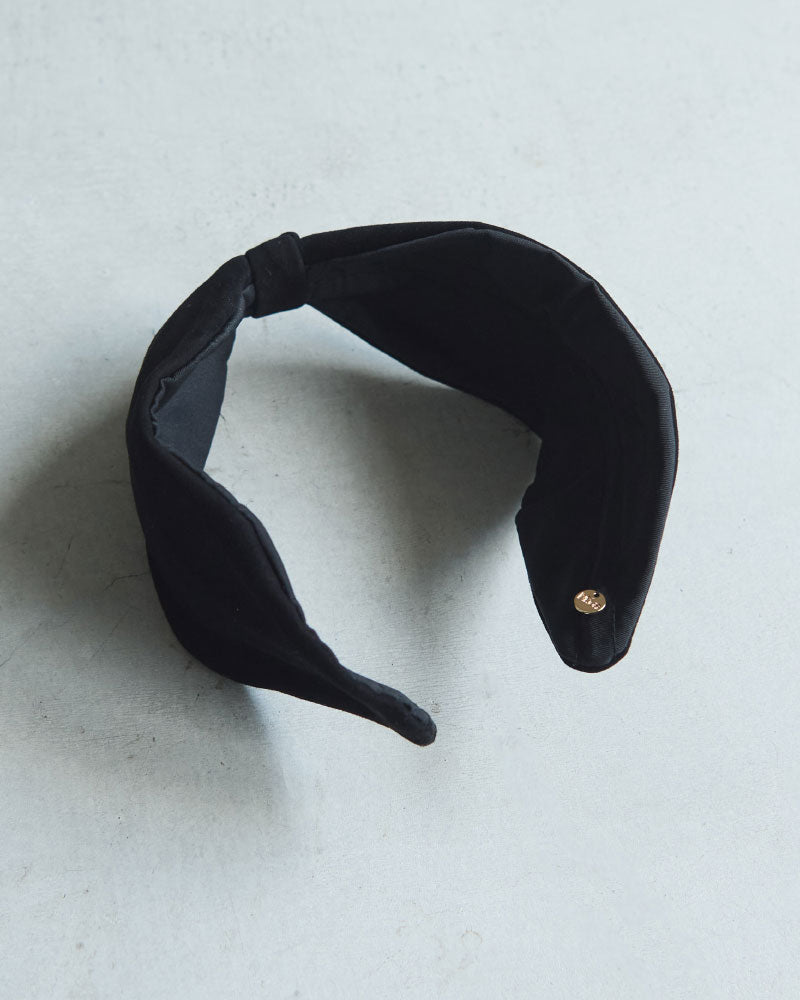 【受注】スウェード　ノット　ヘッドバンド/miahat & accessory /2673