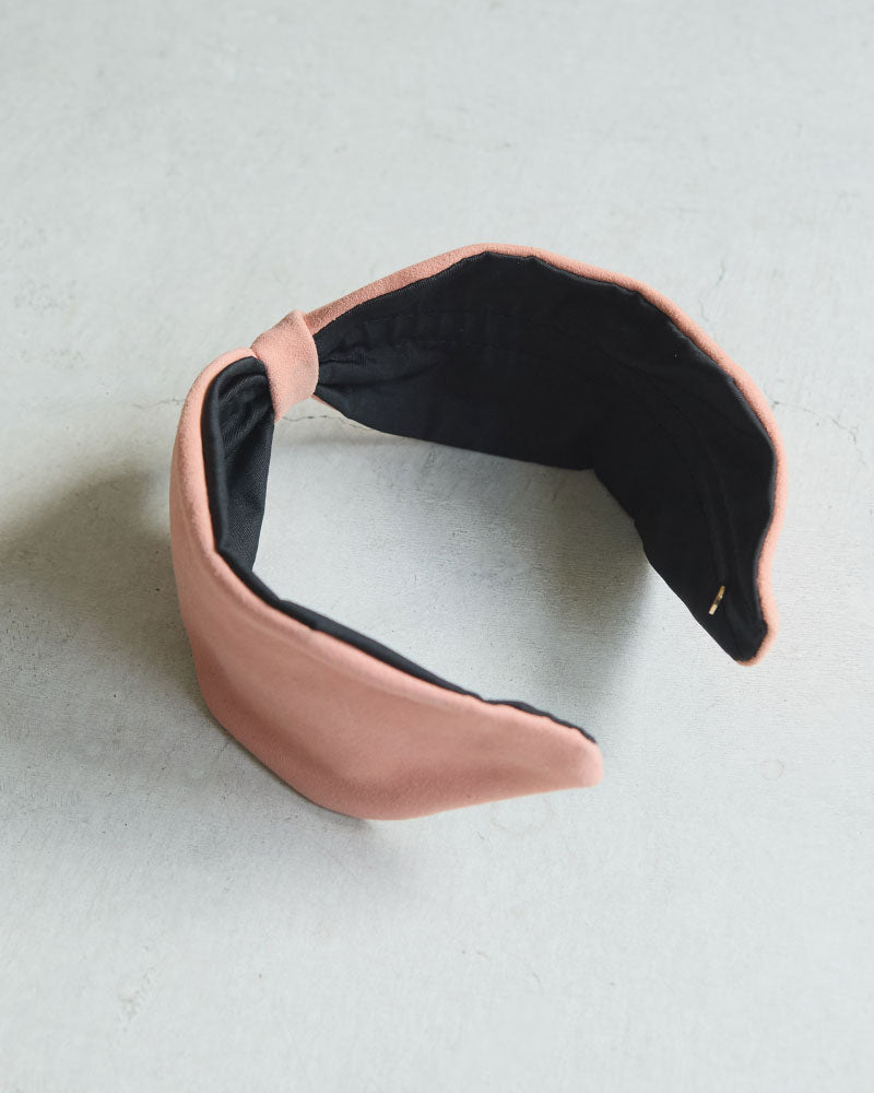 【受注】スウェード　ノット　ヘッドバンド/miahat & accessory /2673