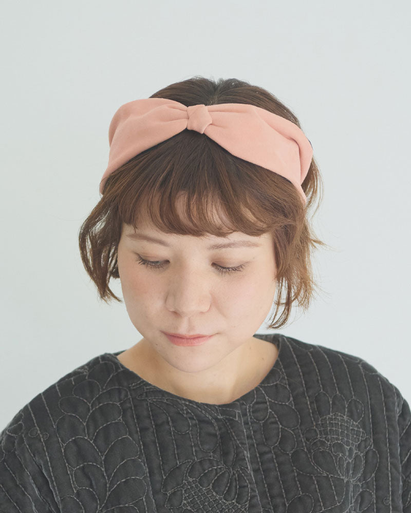 【受注】スウェード　ノット　ヘッドバンド/miahat & accessory /2673