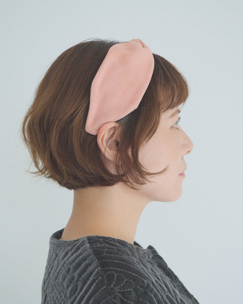 【受注】スウェード　ノット　ヘッドバンド/miahat & accessory /2673