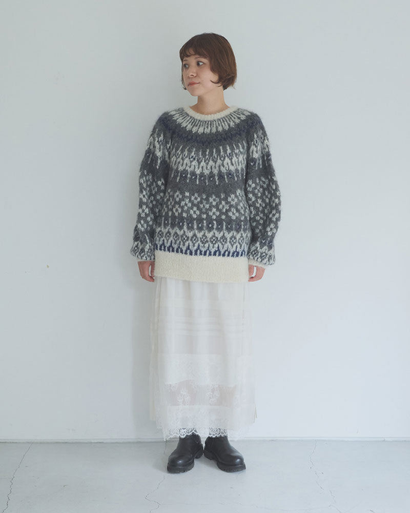 silk organdy skirt/Hériter/H2-26-4002