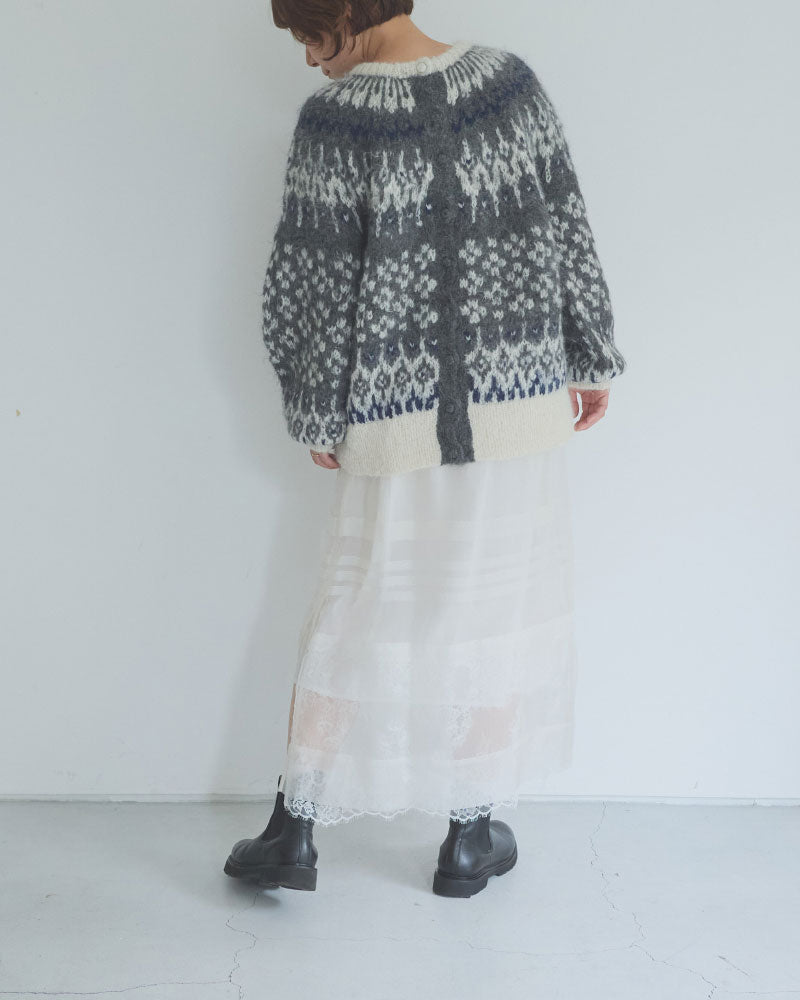 silk organdy skirt/Hériter/H2-26-4002