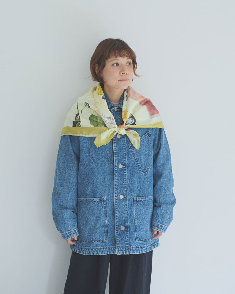 【受注】printed scarf LEMON /vent de moe