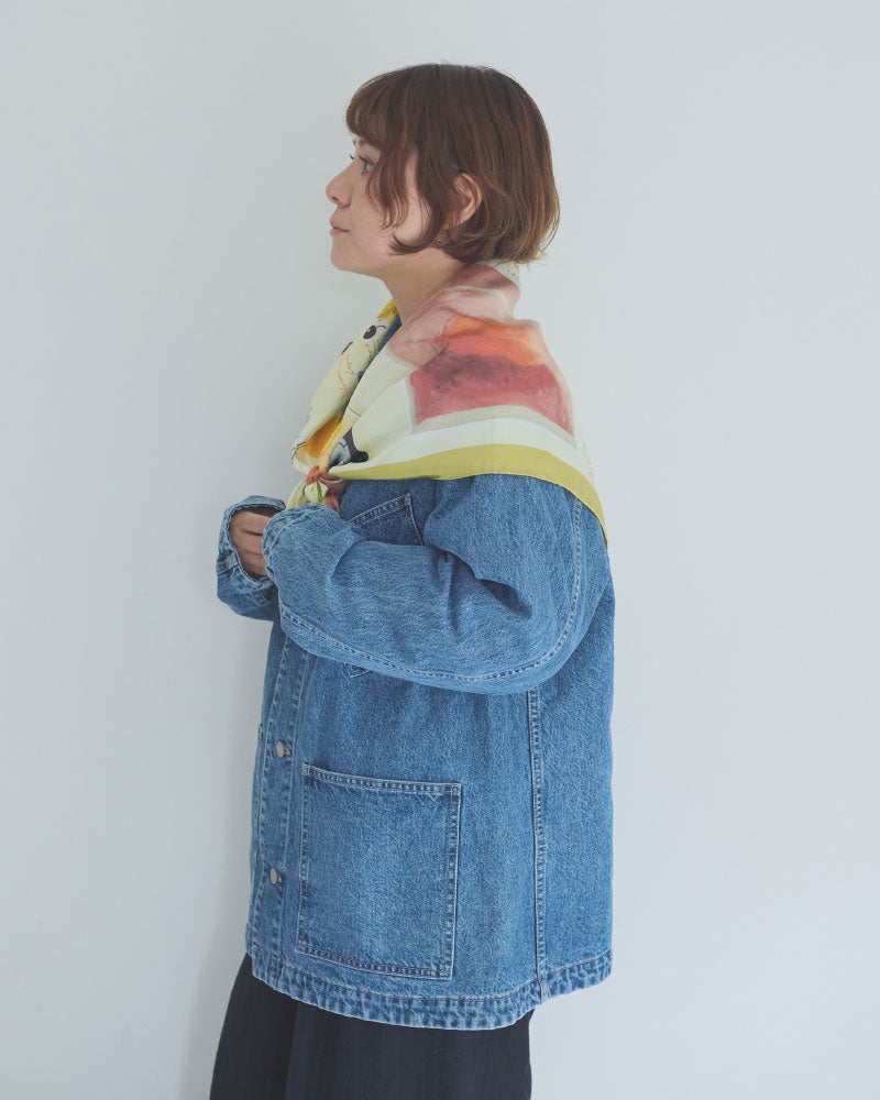 【受注】printed scarf LEMON /vent de moe