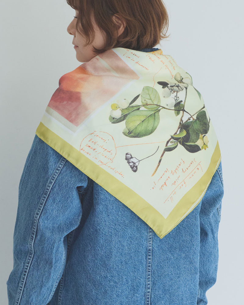 【受注】printed scarf LEMON /vent de moe