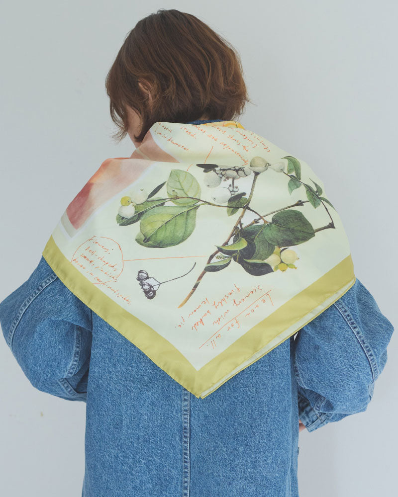 【受注】printed scarf LEMON /vent de moe