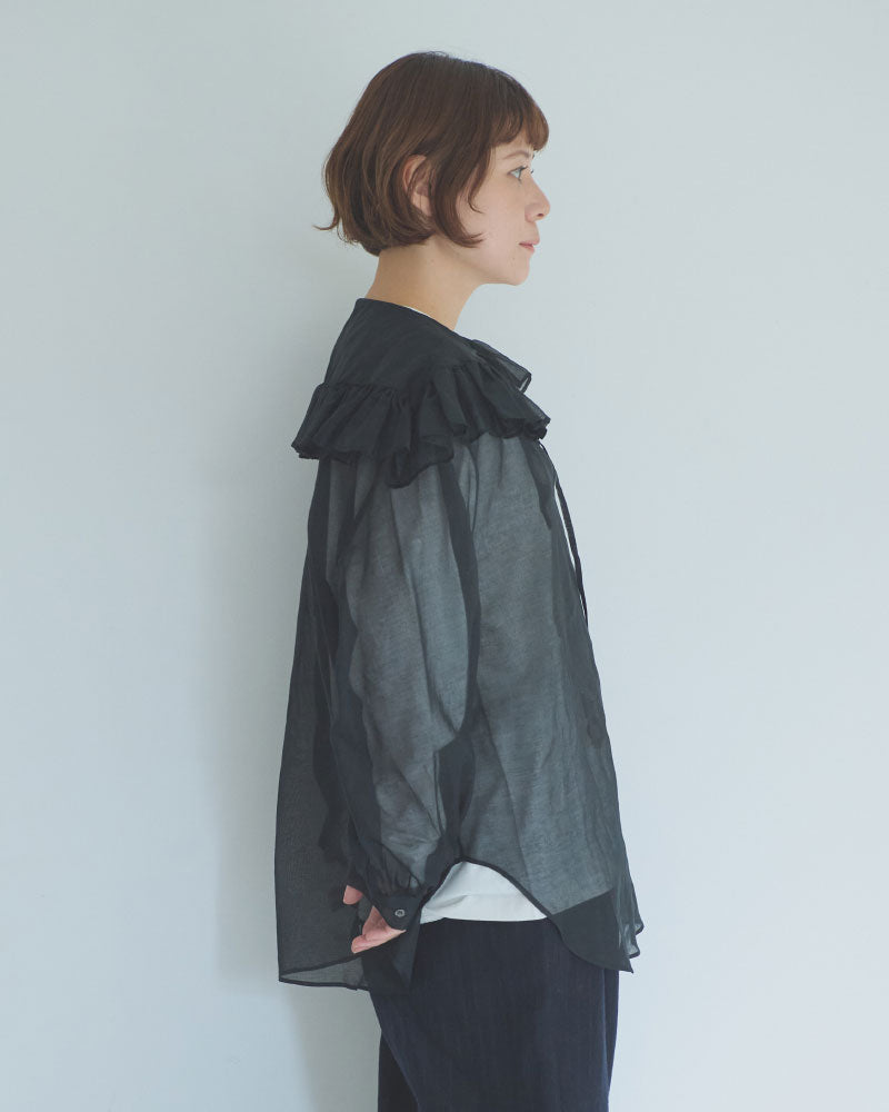 fril collar blouse/Hériter/H0-00-3065