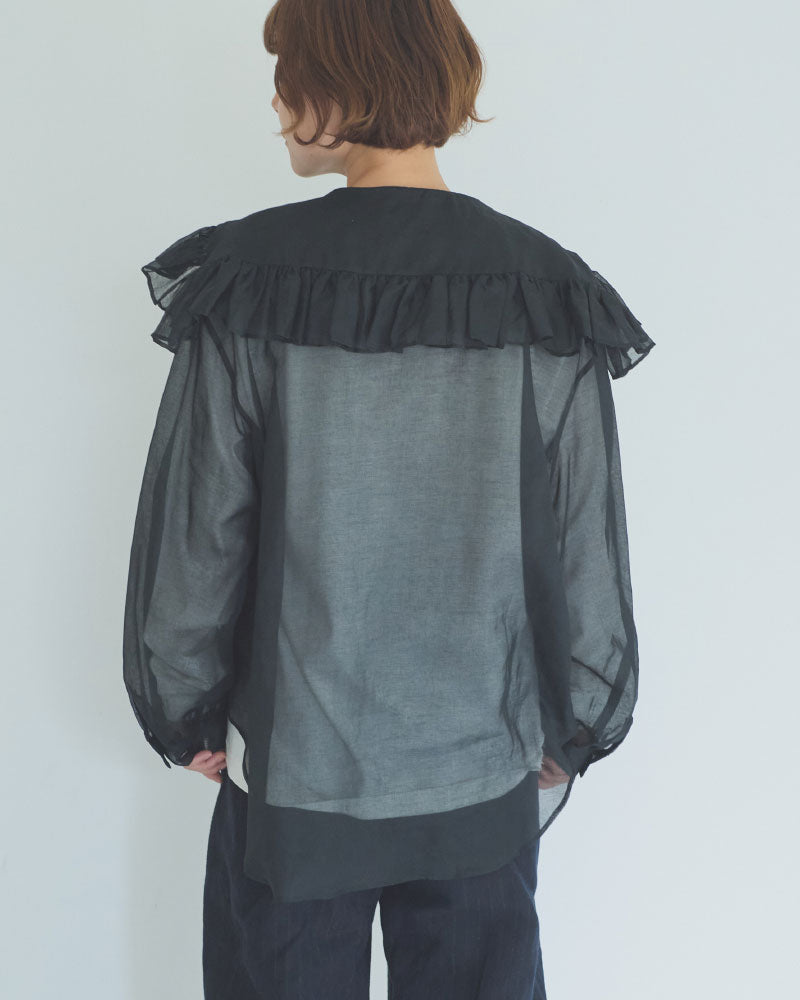 fril collar blouse/Hériter/H0-00-3065