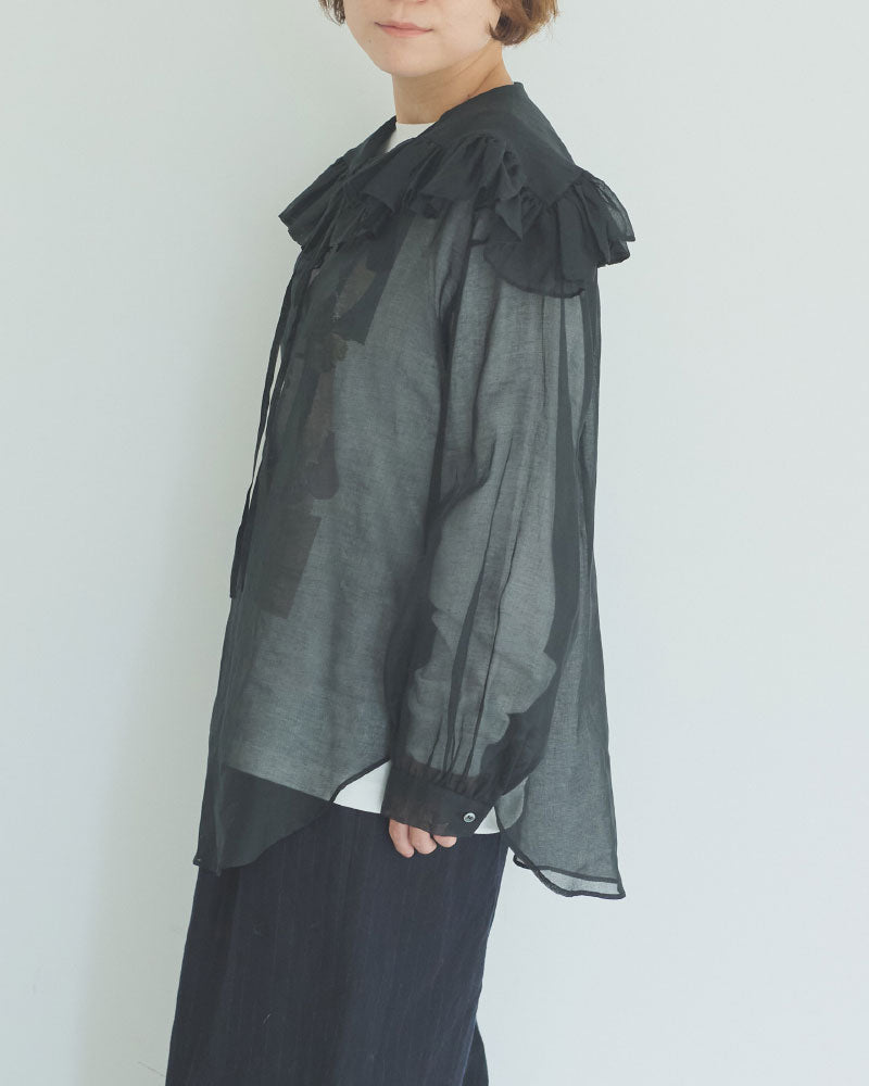 fril collar blouse/Hériter/H0-00-3065
